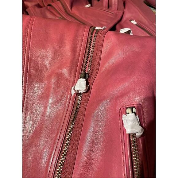 New Free People We The Free Cora Leather Jacket Size XS - Picture 3 of 12